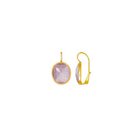 Boucles d'oreilles Narciso en Or Rose & Blanc 18K & Améthyste