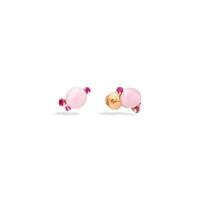 Boucles d'oreilles Capri Ceramica en Or Rose 18K & Rubis et Céramique