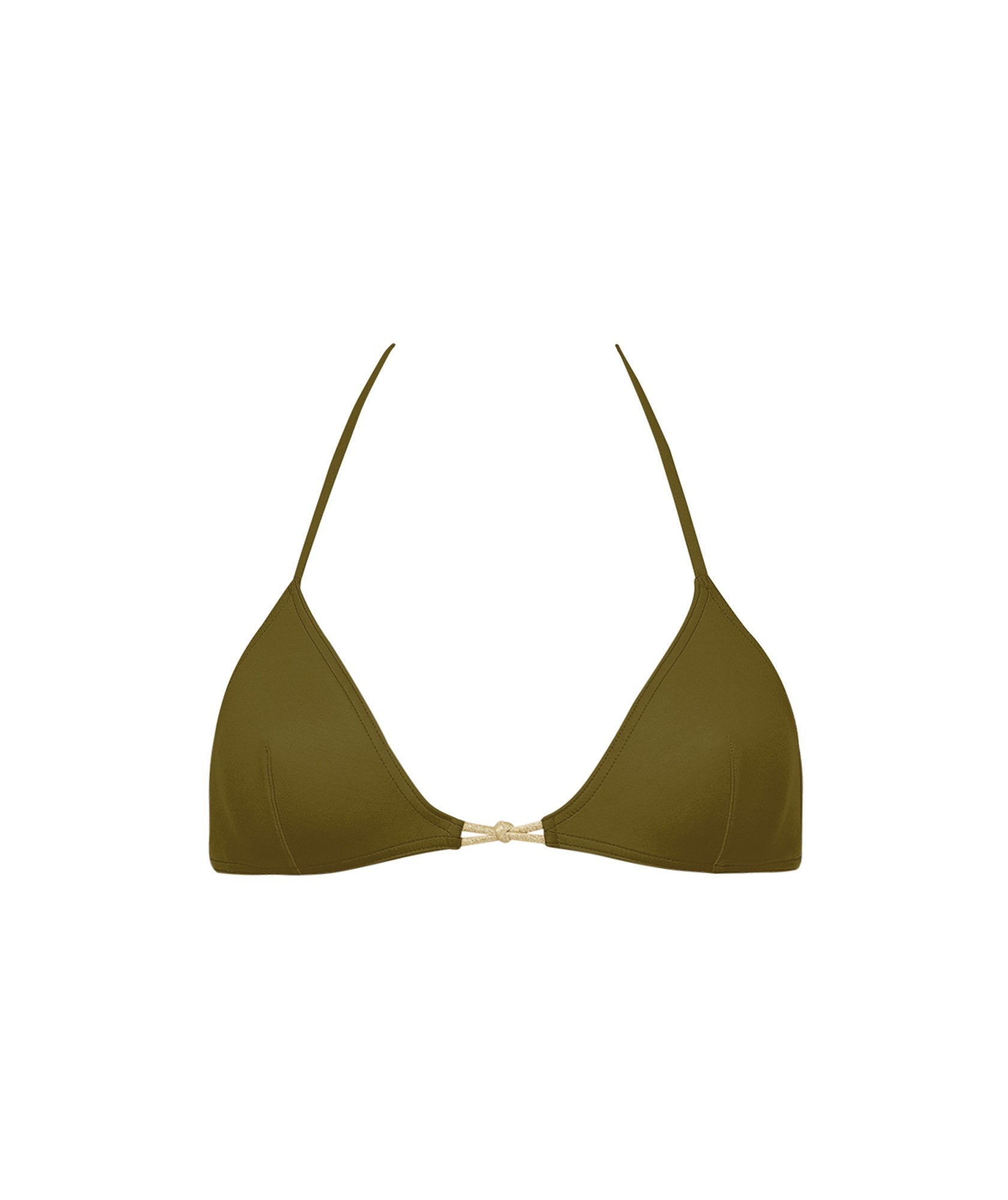 Haut de maillot triangle Silky - Croco & Doré