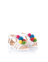 POM POM BABY - Blanc & multicolor