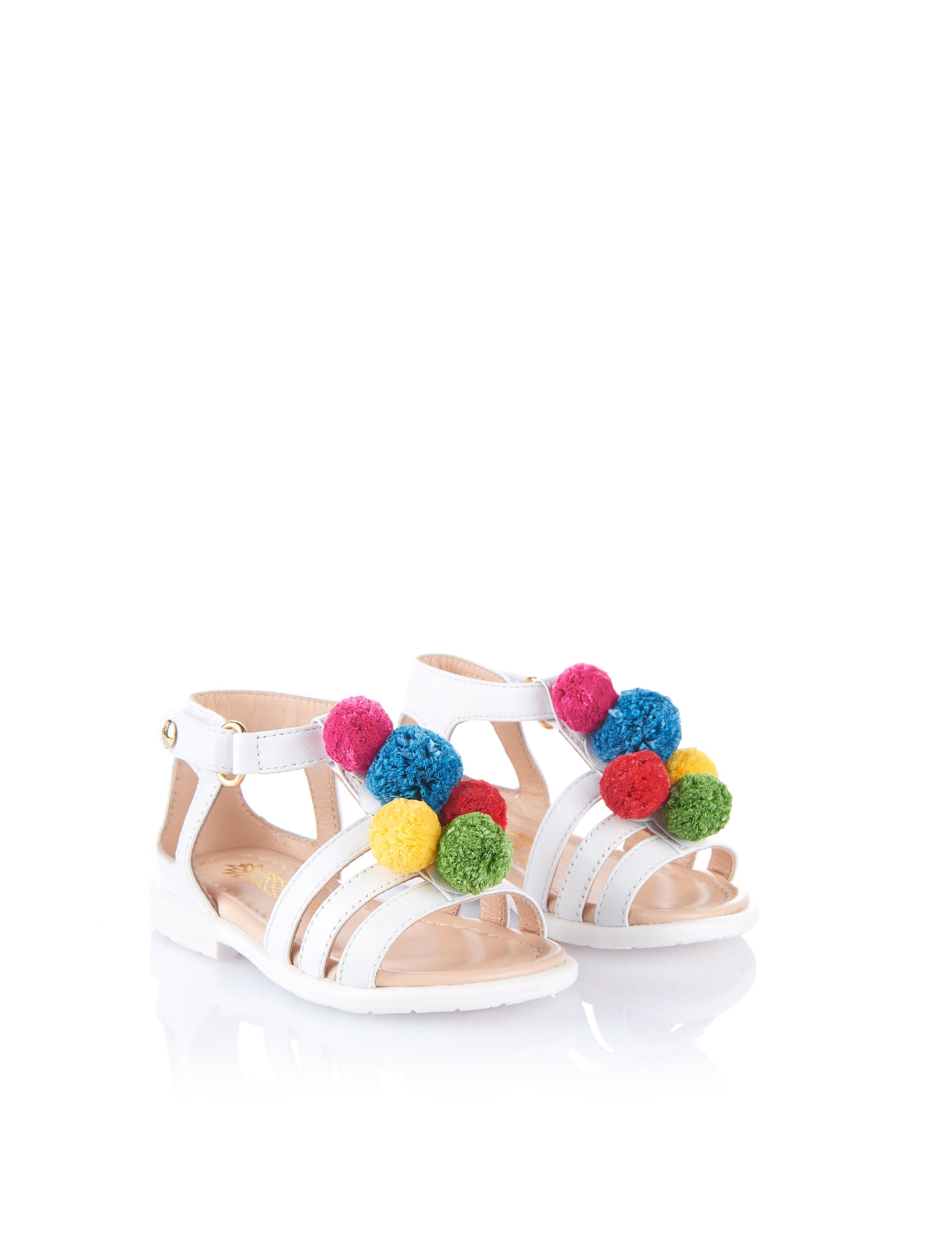 POM POM BABY - Blanc & multicolor