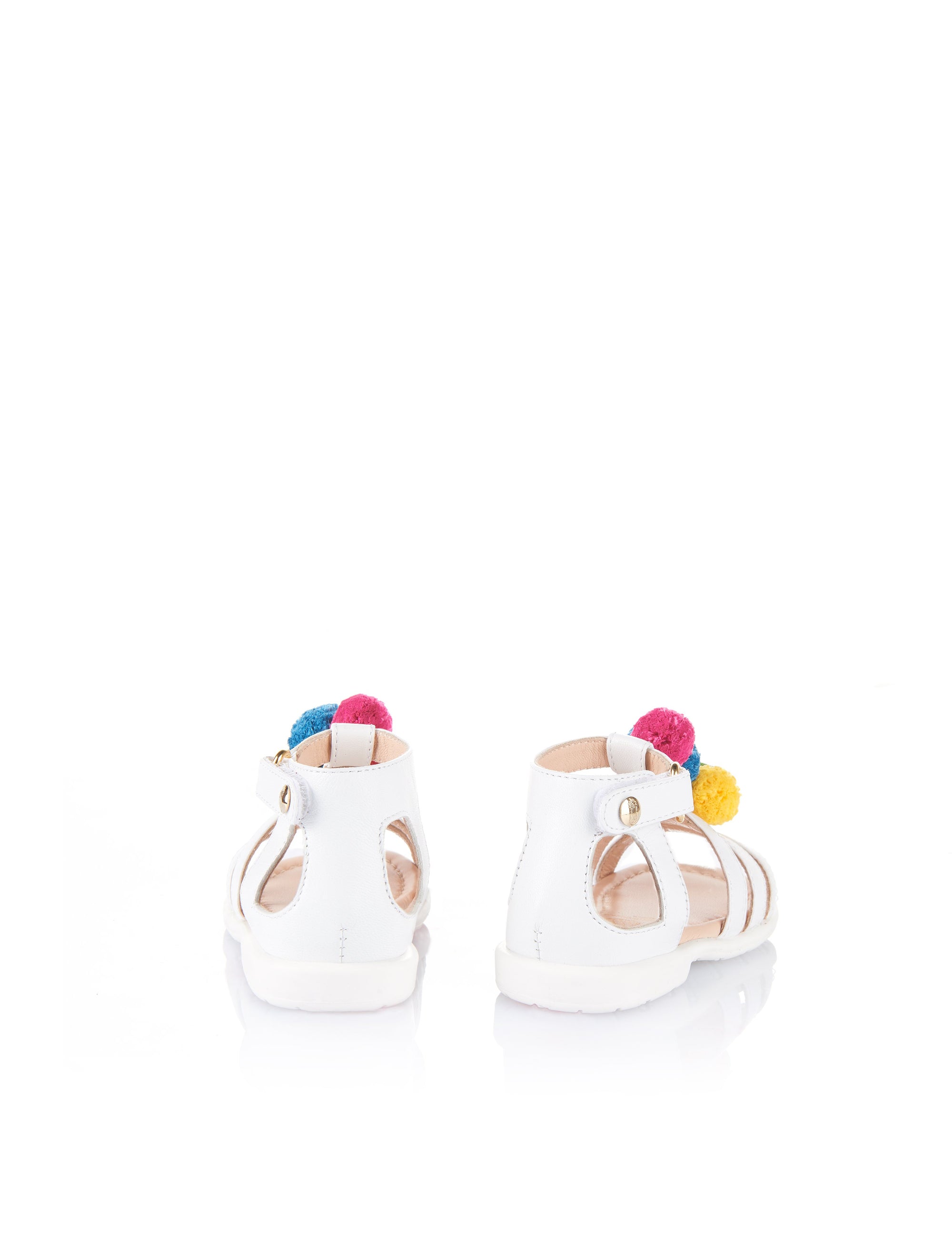 POM POM BABY - Blanc & multicolor