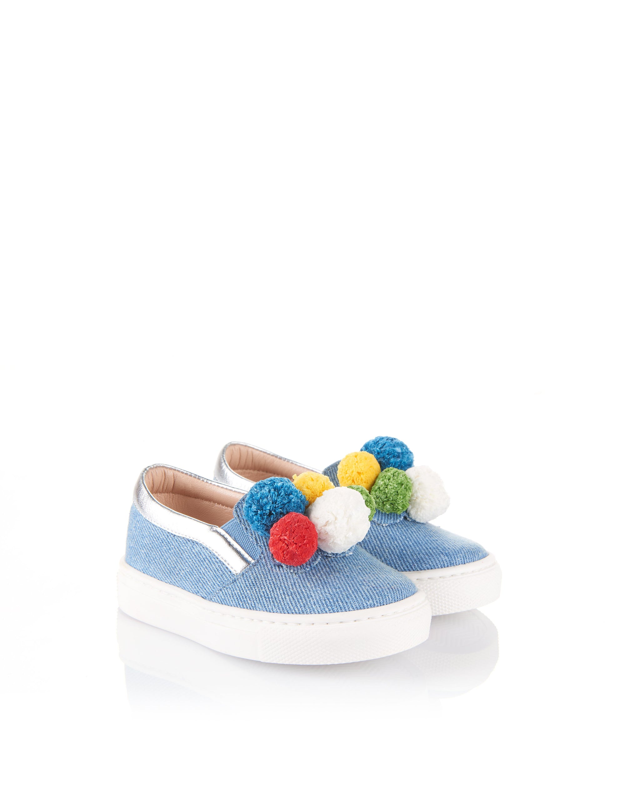 POM POM BABY - Bleu clair & multicolor