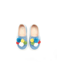 POM POM BABY - Bleu clair & multicolor