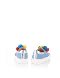 POM POM BABY - Bleu clair & multicolor