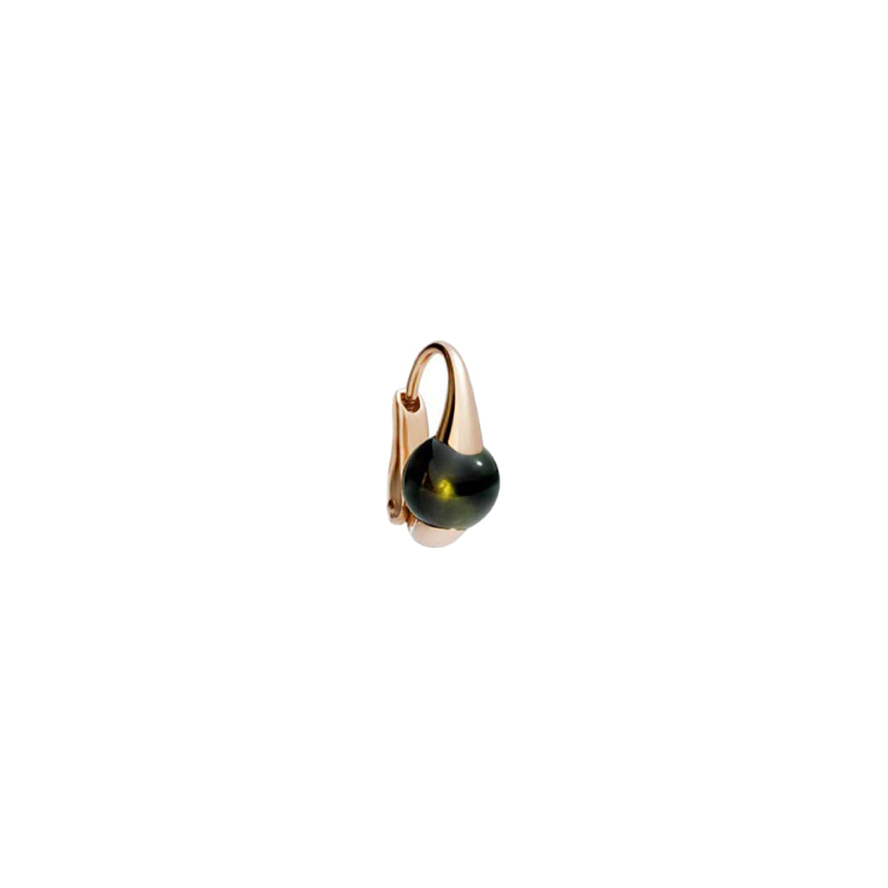 Mono boucle d'oreille M'Ama Non M'Ama en Or Rose 18K & Tourmaline Verte