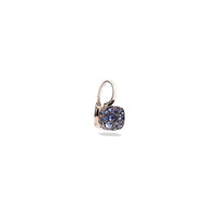 Mono boucle d'oreille Nudo en Or Blanc & Rose 18K & Saphire