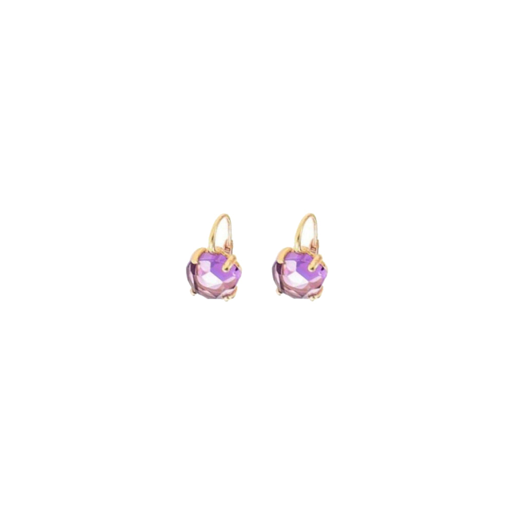 Boucles d'oreilles Lola en Or Rose 18K & Améthyste