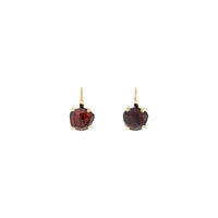 Boucles d'oreilles Lola en Or Rose 18K & Grenat