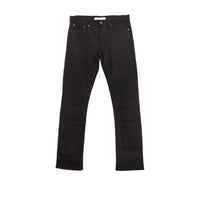 Jean de coupe droite teint en fil - Black