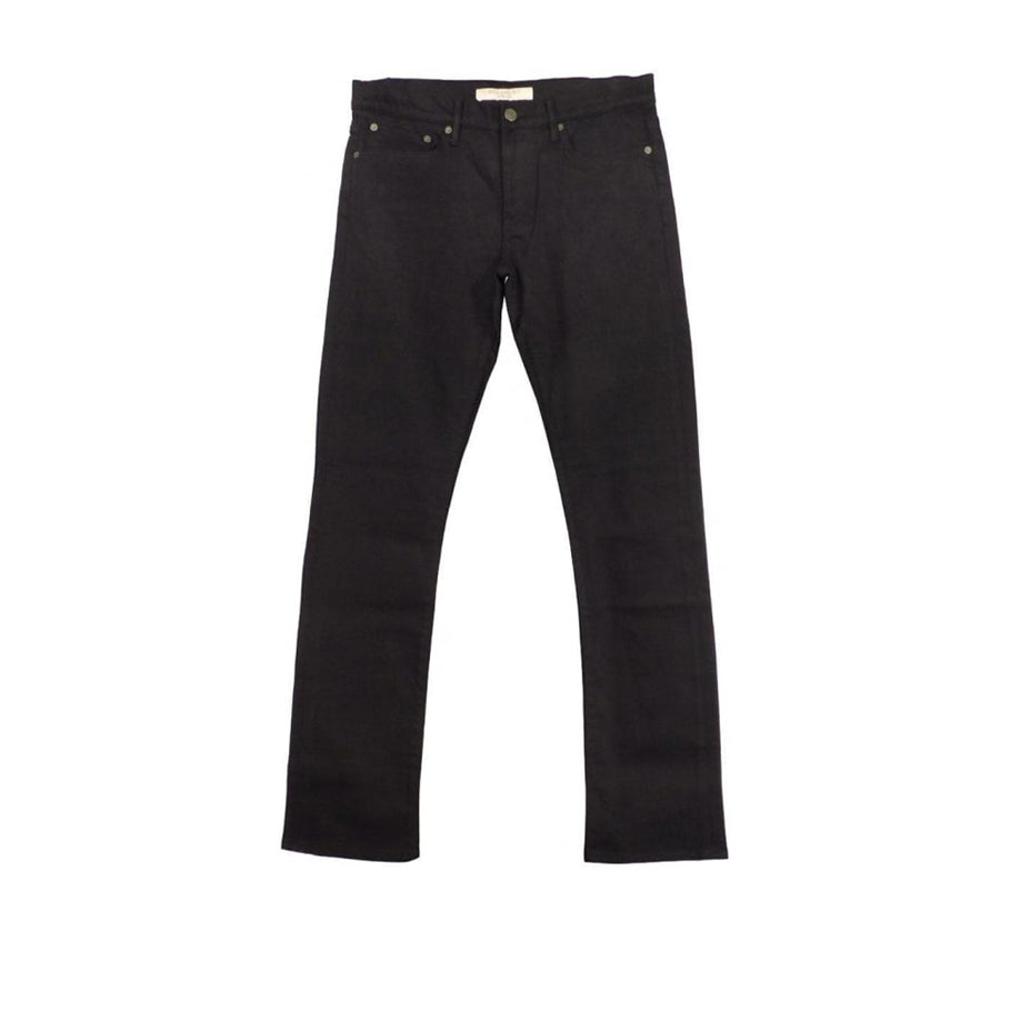 Jean de coupe droite teint en fil - Black