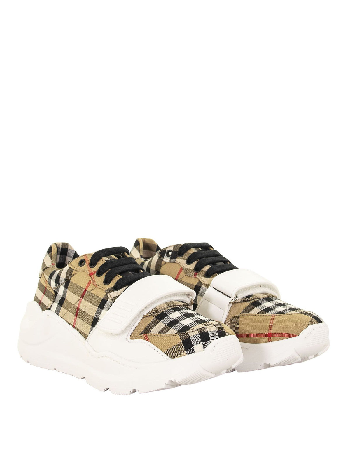 Sneakers en coton Vintage check - Antique Yellow
