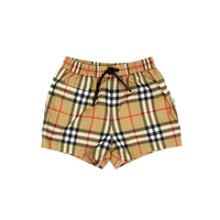 Short de bain à motif check - Antique Yellow
