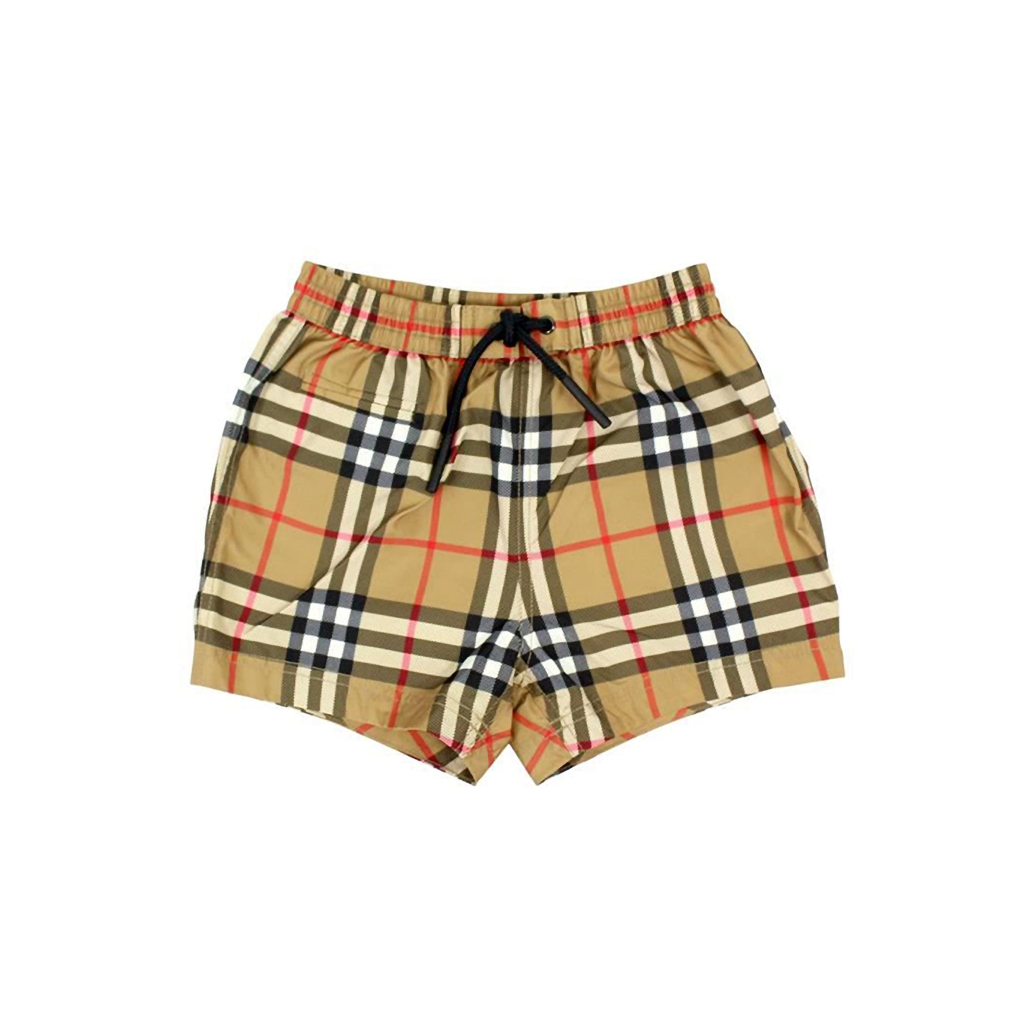 Short de bain à motif check - Antique Yellow