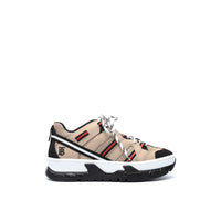 Sneakers Union en mesh et nubuck - Beige