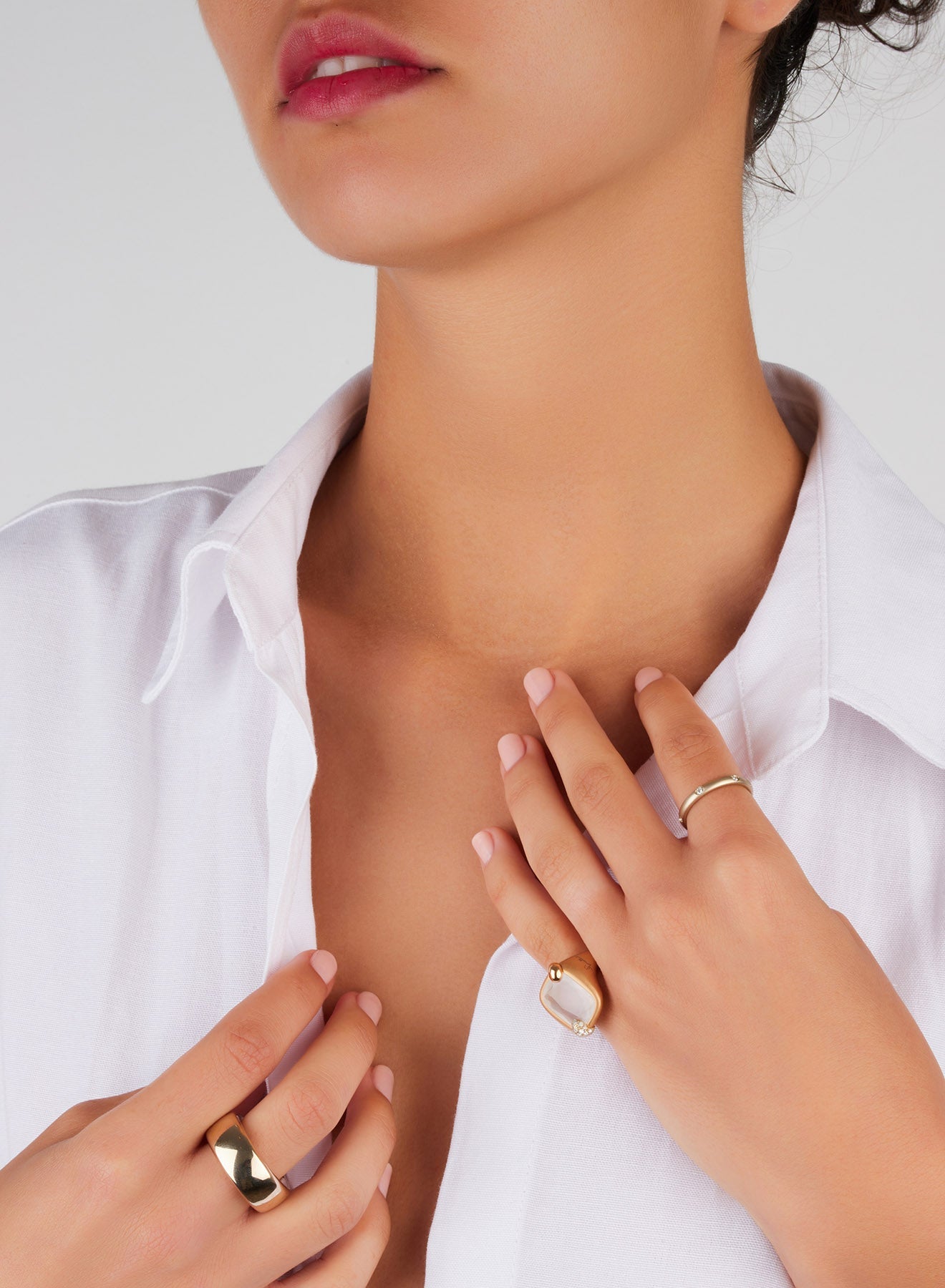 Bague Lucciole en Or Blanc 18K & Diamant Blanc