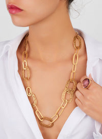 Collier Arabesque en Or Rose 18K