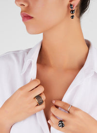 Bague Capri Ceramica en Or Blanc 18K & Diamant Blanc et Céramique