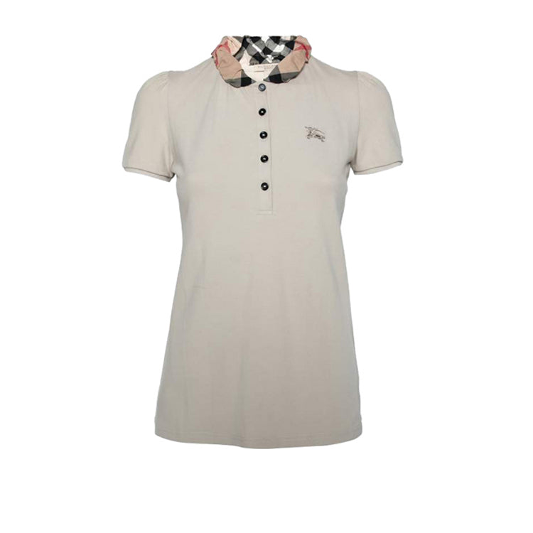 Polo avec col en check - Trench