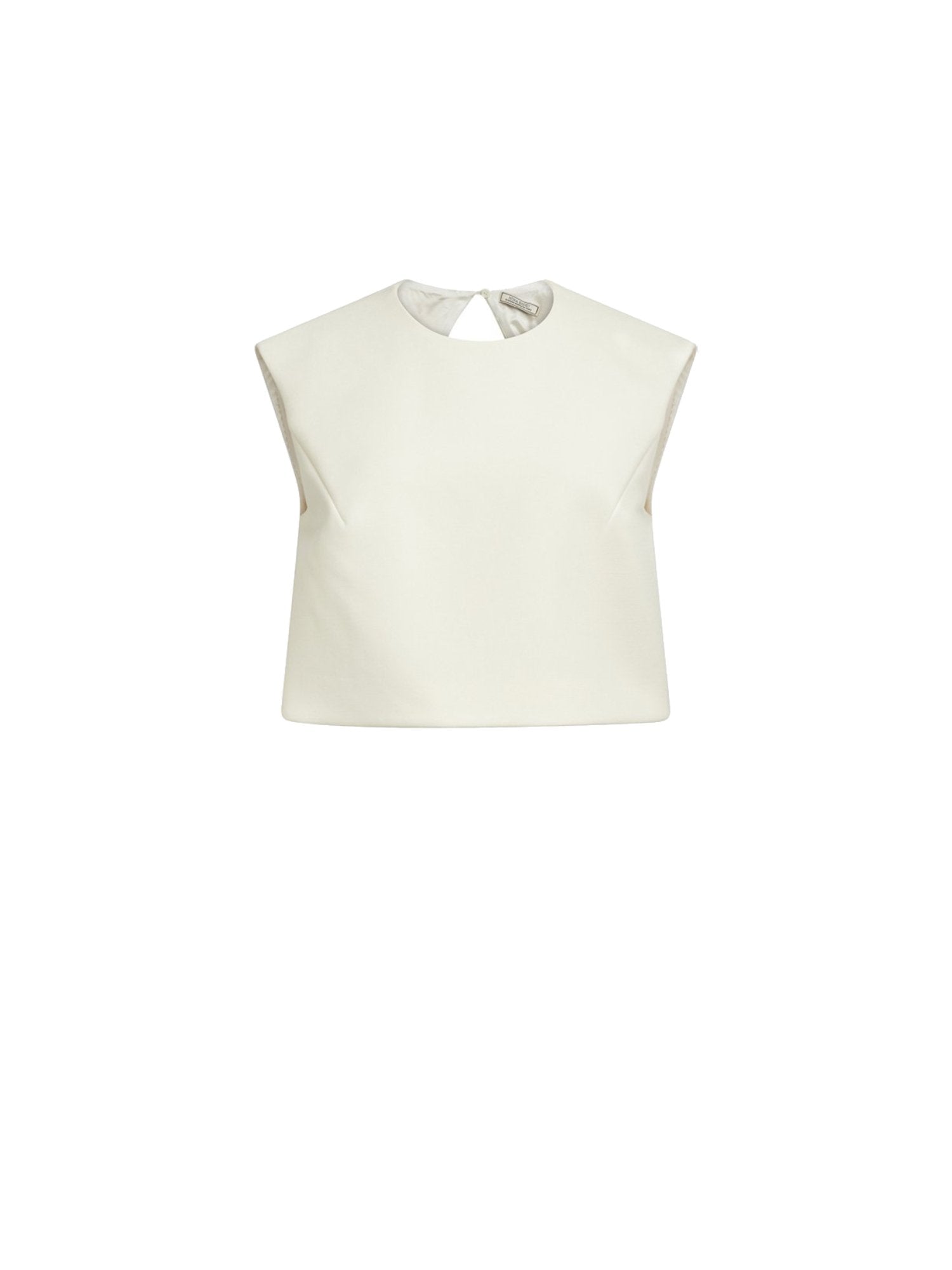 Top sans manche en gabardine - Naturel