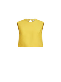 Top sans manche en gabardine - Curcuma
